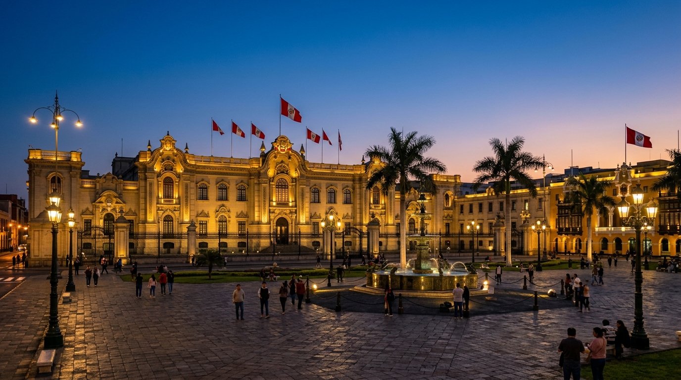 Palacio de Gobierno y Plaza Mayor del Perú - Directorio Cívico